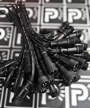 8 Inch FLAT Black Wire xConnect Pigtail - Male image 0