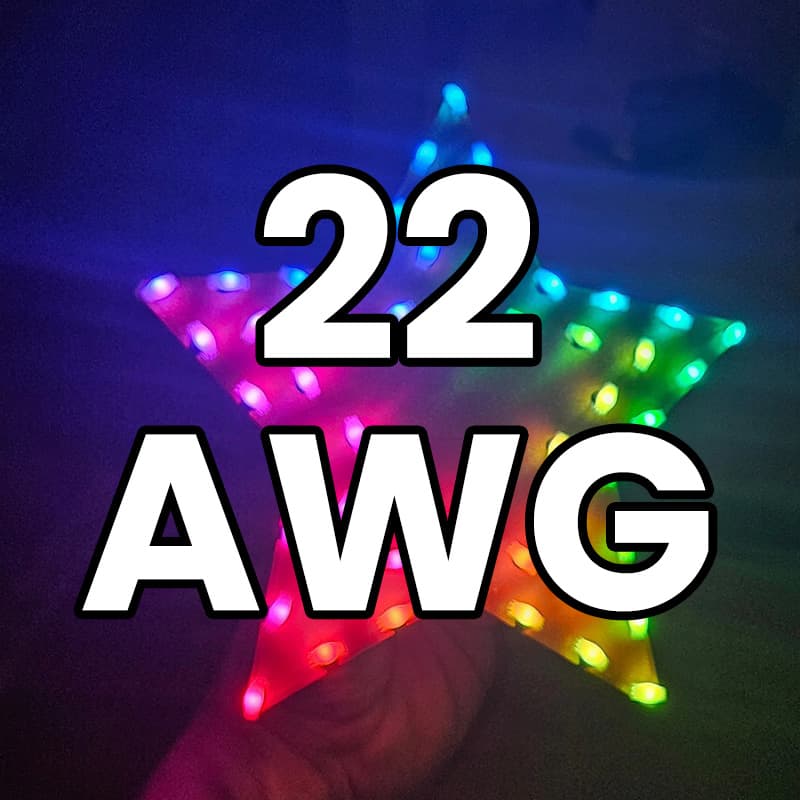 Seed Pixel Star for BabyGoat Mini Trees 20-22 AWG image 0