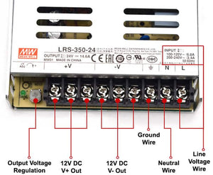 Meanwell LRS-350-12 12v 350w Power Supply image 1